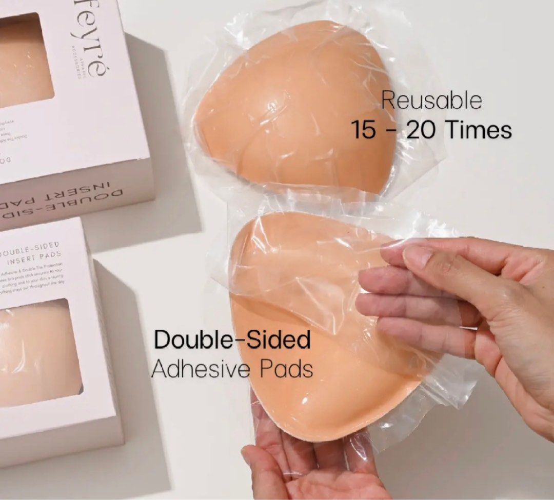 Feyre Double sided adhesive bra insert pads, Women's Fashion, New  Undergarments & Loungewear on Carousell