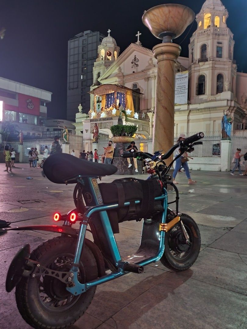 Fiido Q1 ebike (Category: Body Parts and Accessories) located in Manila. Submitted by sandrooo (Listing ID 1232719722, Image 2). Description: Selling Fiido Q1 Blue Pit Viper Custom Frame and seat custom original Odi Rogue (Silver) Enve hdh carbon handlebar Thompson elite stem chrome Titanium fork Cane creek OS headset Magura Mt8 pro lever 2- Magura SL.2 Rotor 180mm Magura Trail Carbon Caliper Titanium bolts Original matris steering damper with br