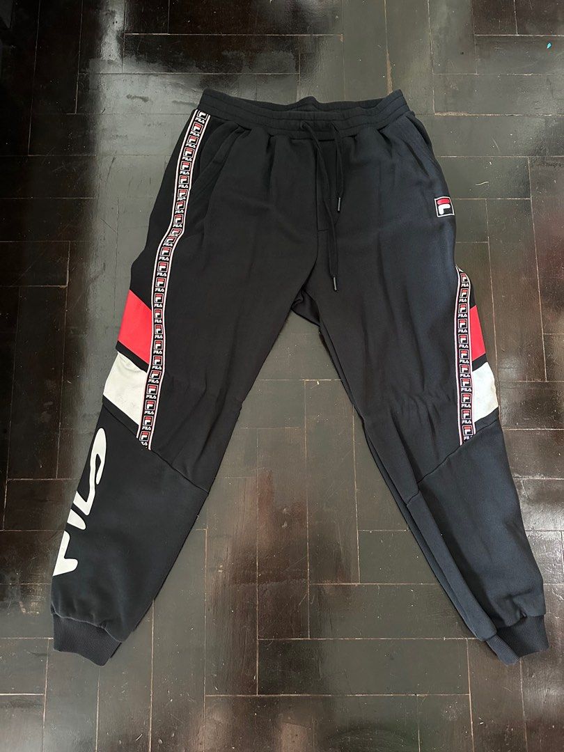 grey fila joggers