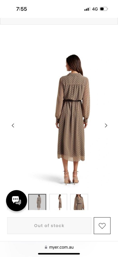 Forever New Aria Belted Midi Shirt Dress Women s Fashion Dresses Sets Dresses on Carousell