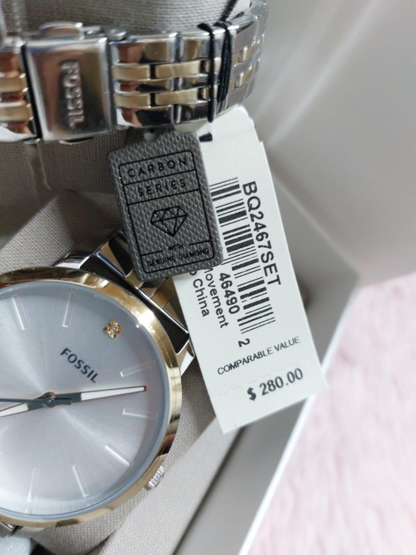 Fossil genuine cheap diamond watch