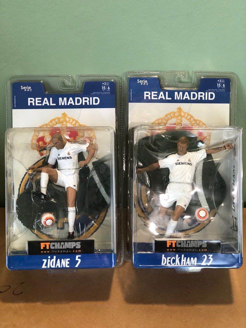 FT CHAMPS ZIDANE 5 Zinedine Zidane & David Beckham Figure REAL MADRID ...
