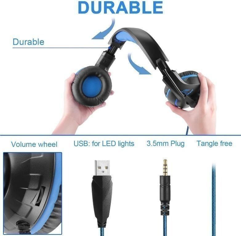 Gaming Headset for Xbox One, YINSAN PS4 Headset with Mic Surround