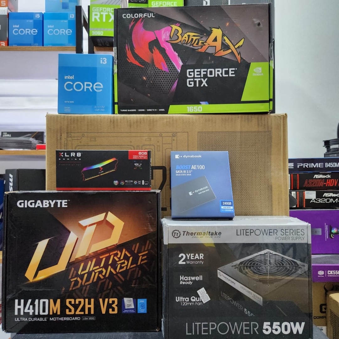 Gaming PC Intel i3 10105F + GTX 1650, Computers & Tech, Desktops on ...