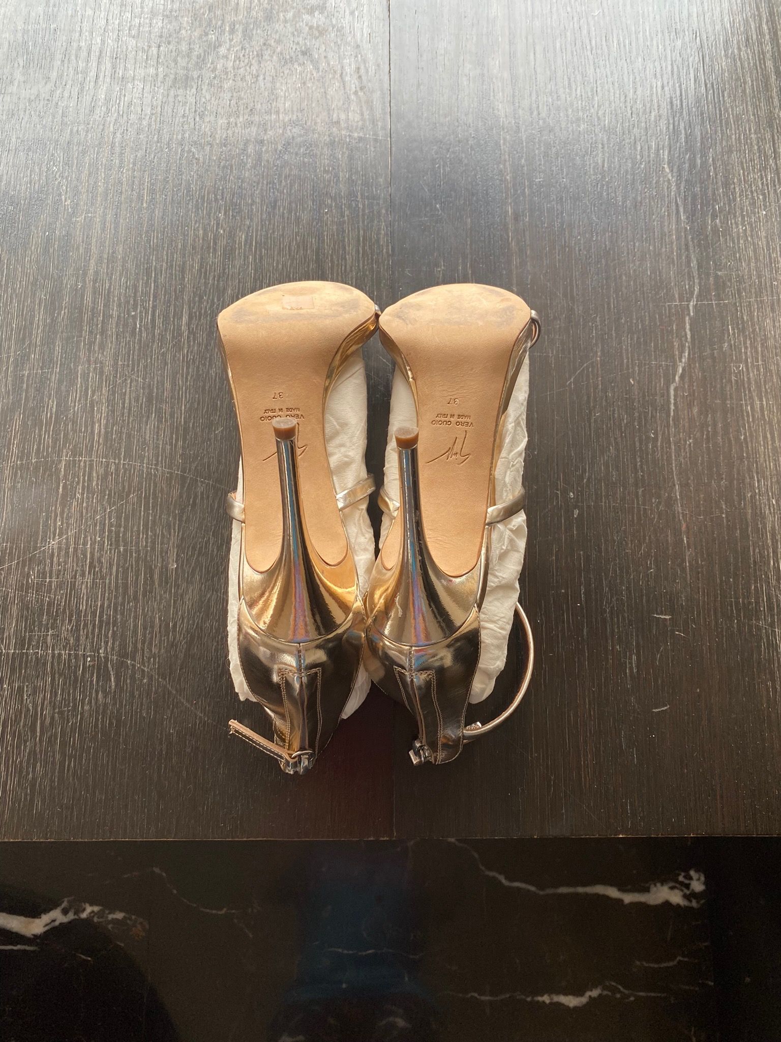 Giuseppe Zanotti heels size 37 in rose gold