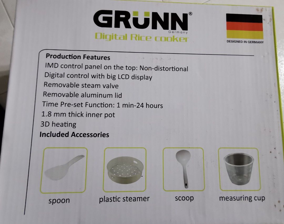 Grunn Digital Rice Cooker, TV & Home Appliances, Kitchen Appliances