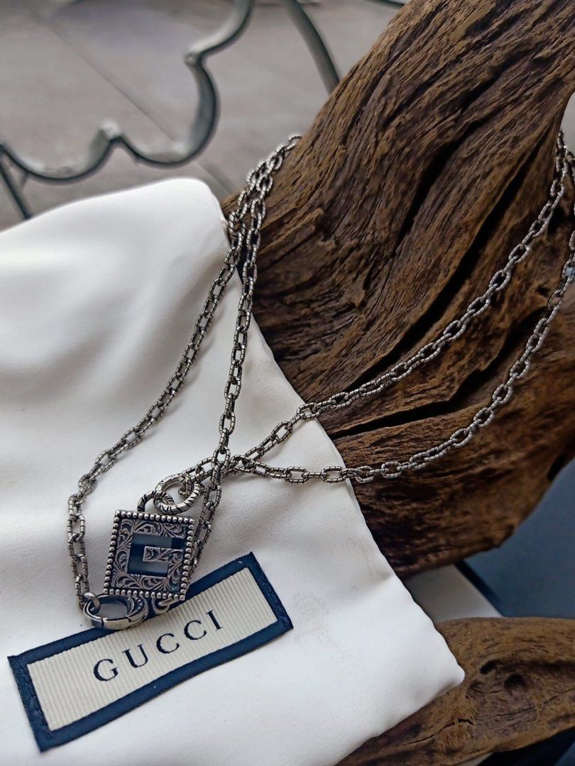 Gucci g cube necklace sale