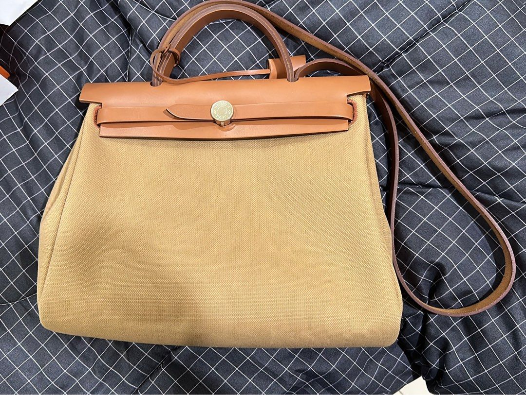 Hermes Herbag 31 chai, Luxury, Bags & Wallets on Carousell
