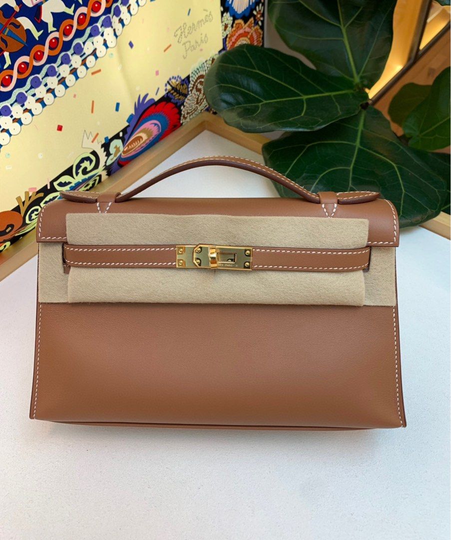 Hermes Mini Kelly I Bag I9 Apricot Epsom GHW