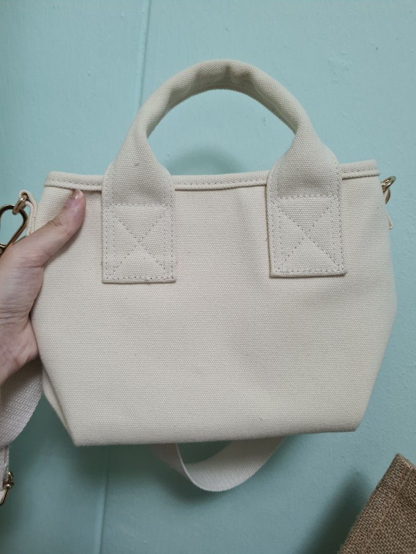 H&M Canvas Shoulder Sling Bag, Women's Fashion, Bags & Wallets, Cross