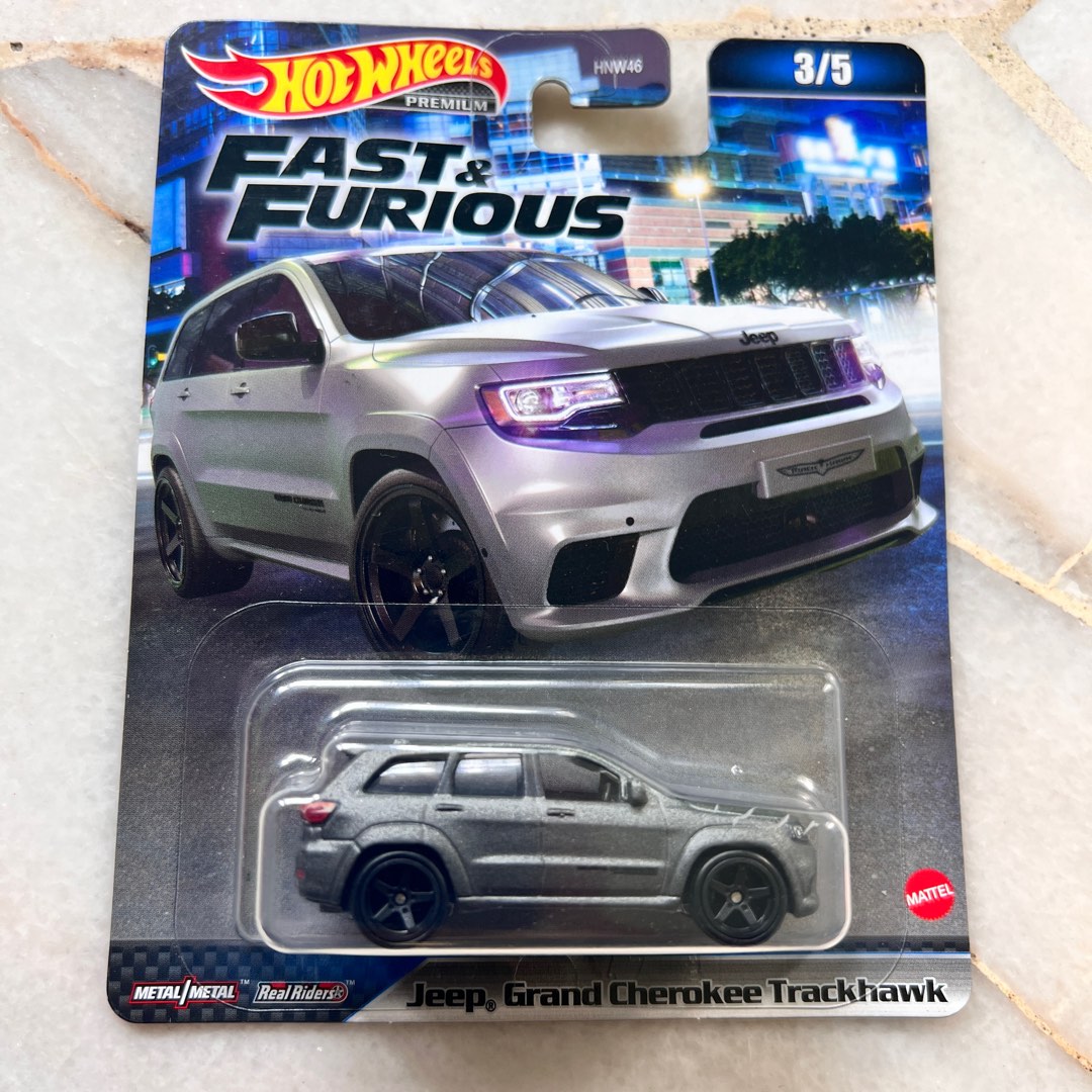 Hotwheels Fast & Furious Jeep Grand Cherokee Trackhawk, Hobbies & Toys