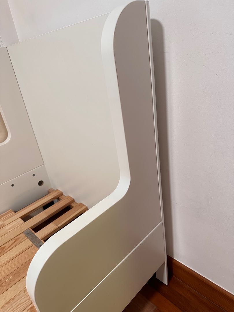 IKEA BUSUNGE Extendable Adjustable Toddler Bed Frame, Furniture & Home
