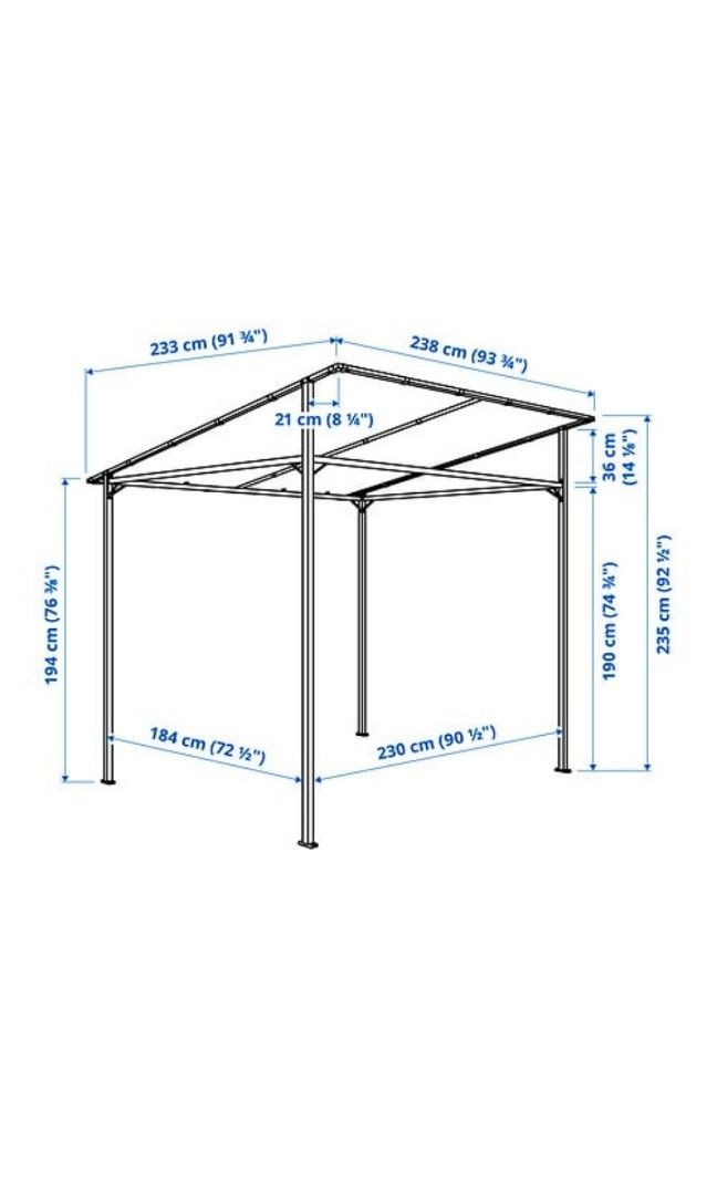 IKEA Gazebo, Furniture & Home Living, Outdoor Furniture on Carousell