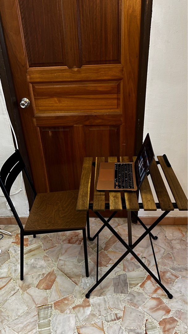 Ikea Outdoor Table and Chair, Furniture & Home Living, Furniture