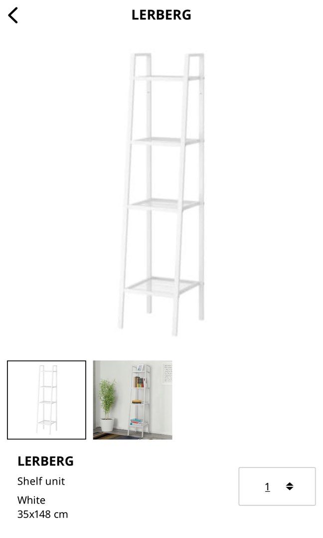 IKEA Shelf Lerberg, Furniture & Home Living, Furniture, Shelves