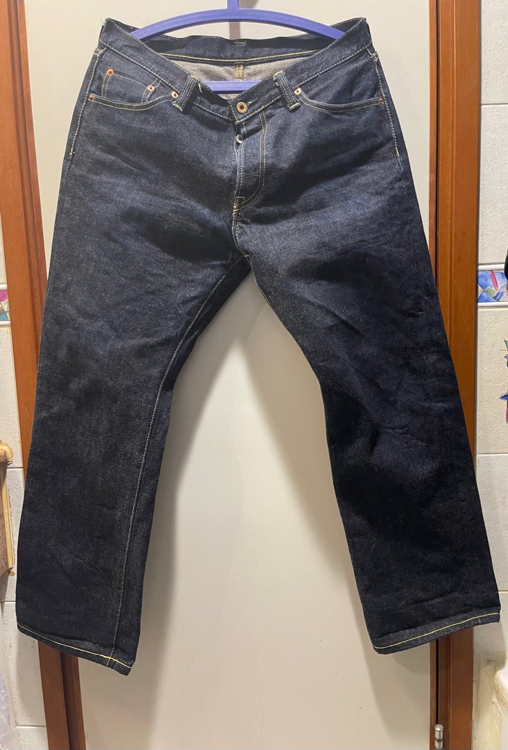 Iron Heart blue jeans unwashed jeans 牛仔褲95% new 100% real, 男裝