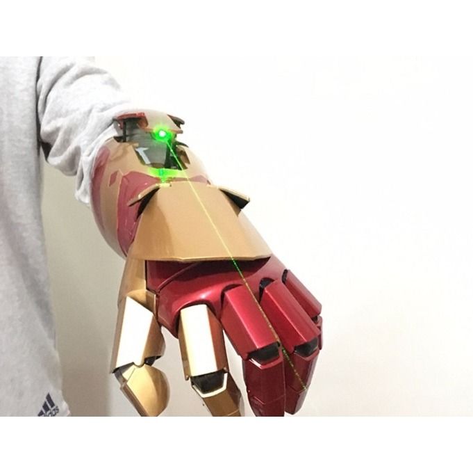 Iron Man MK42 Arm Cat Toys 1 1 Armor Hand Mark42 Wearable LED