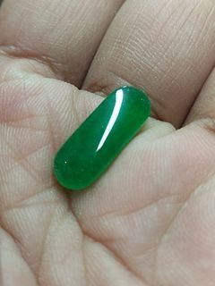 Jade saddle cabochon,  from Myanmar php 1000.