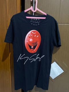 Kaos Hitam Kenny Scharf X Zara