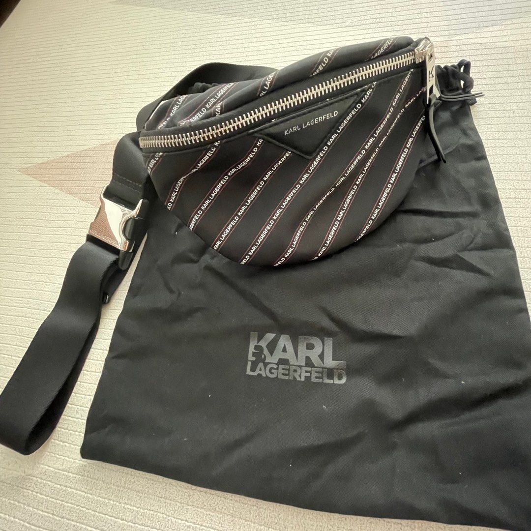Karl Lagerfeld waist bag, Luxury, Bags & Wallets on Carousell