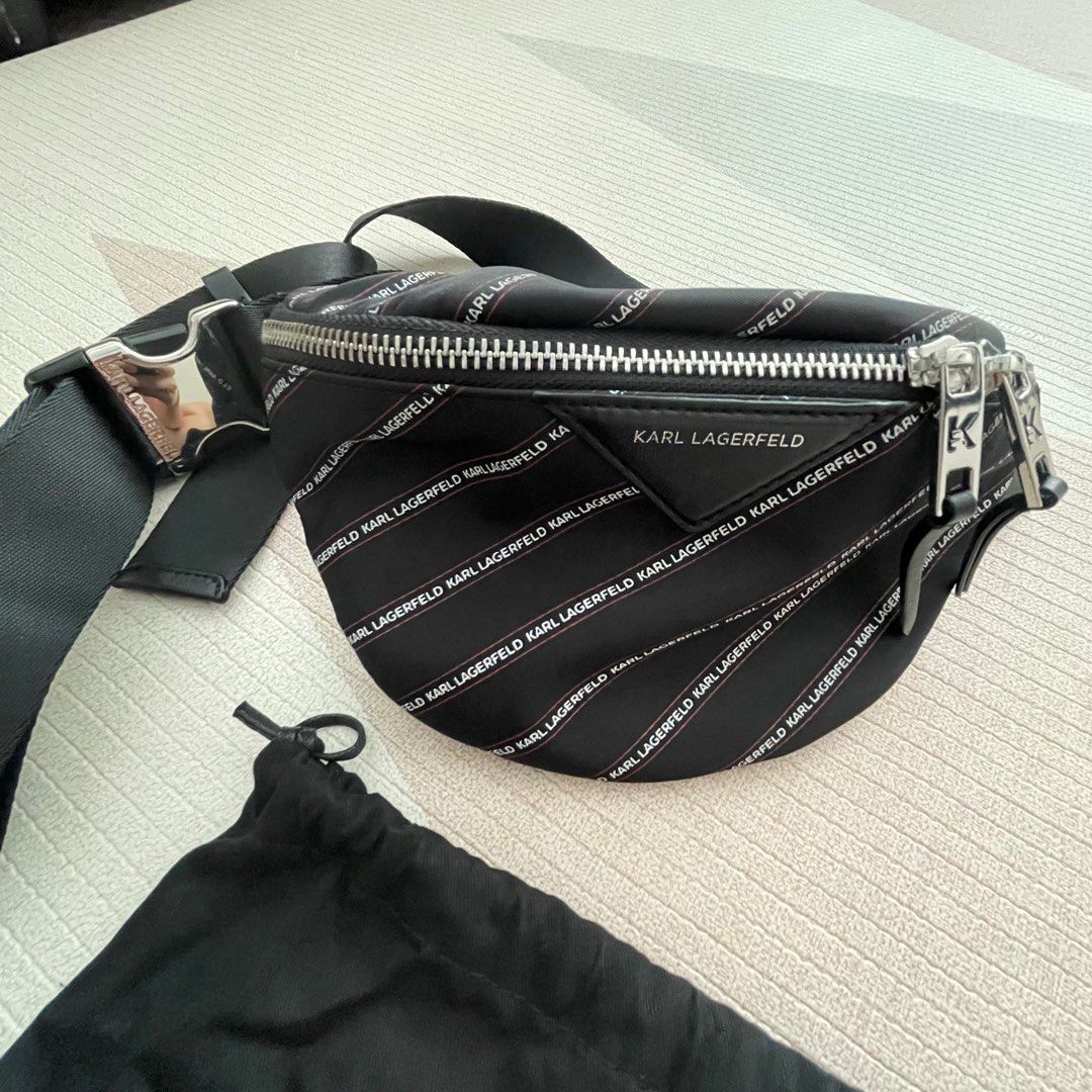 Karl Lagerfeld waist bag, Luxury, Bags & Wallets on Carousell
