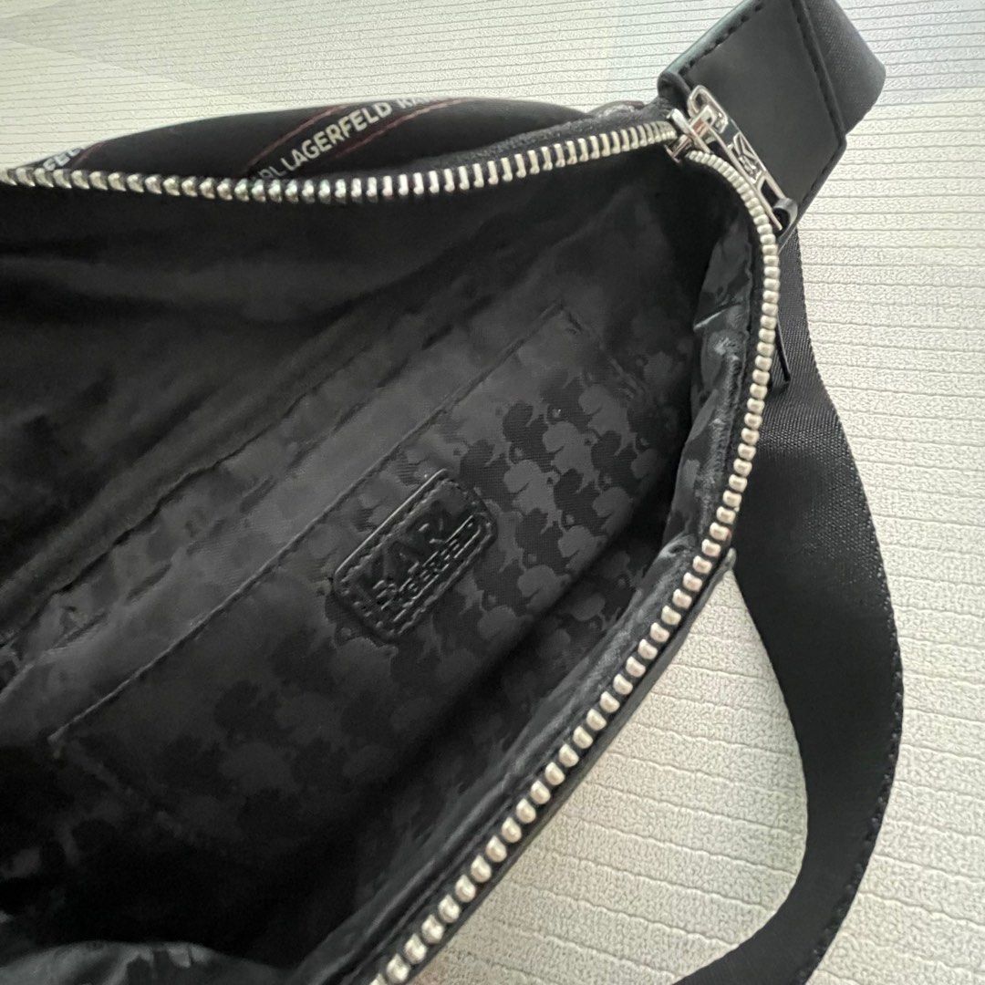 Karl Lagerfeld waist bag, Luxury, Bags & Wallets on Carousell