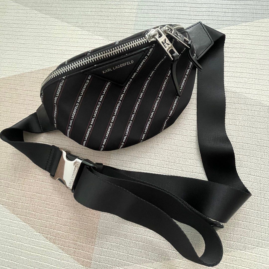 Karl Lagerfeld waist bag, Luxury, Bags & Wallets on Carousell