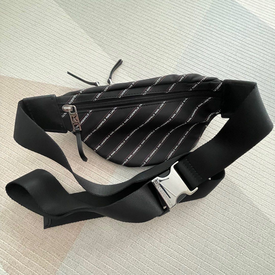 Karl Lagerfeld waist bag, Luxury, Bags & Wallets on Carousell