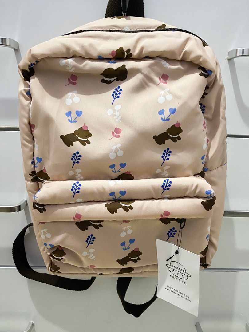 Kellys.co Kellys and Co Printed Puffy Backpack Puddle Florals on