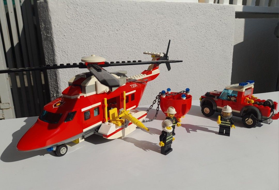 blotte Frosset Udstyre Lego City Fire Helicopter (7206), Hobbies & Toys, Toys & Games on Carousell