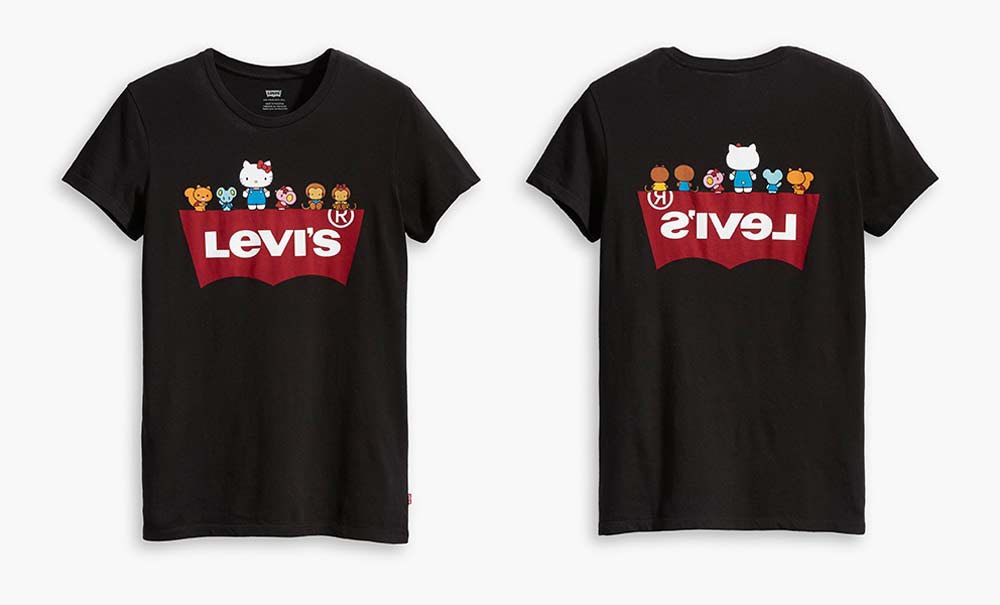 Levis hello kitty on sale t shirt