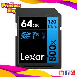 Lexar 64GB SDXC High Performance 800x UHS-I Memory Card LSD0800064G