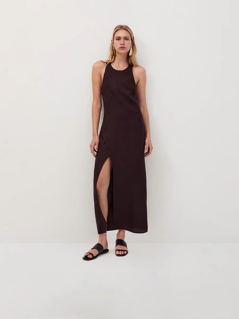 Massimo dutti hot sale linen dress