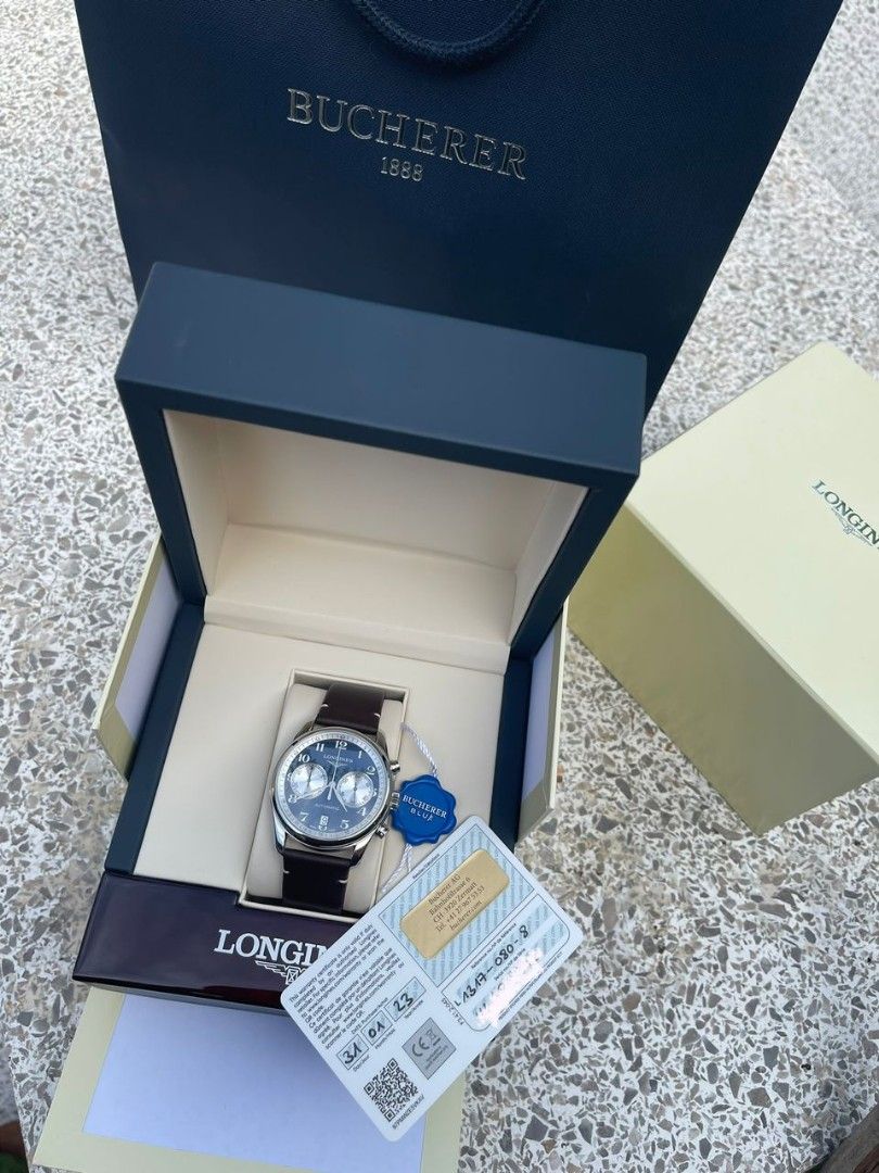 Limited edition Longines master collection chronograph bucherer blue ...
