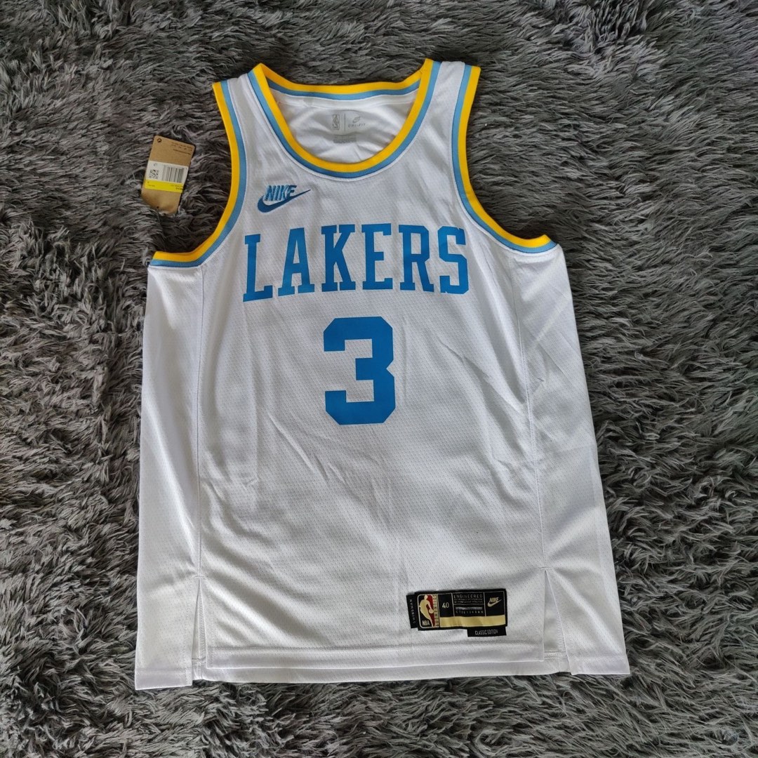 Men's Nike Anthony Davis White Los Angeles Lakers 2022/23 City Edition Name & Number T-Shirt Size: Large