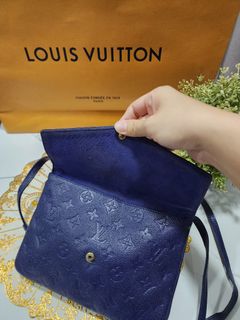 Louis Vuitton Celeste Monogram Empreinte Leather Curieuse Wallet
