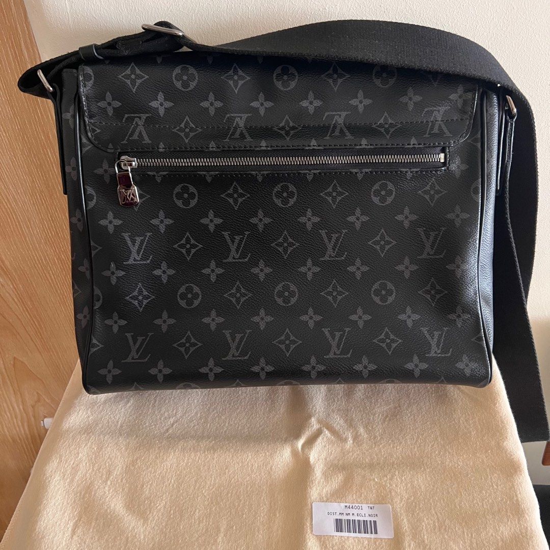 Louis Vuitton LOUIS VUITTON bag monogram eclipse men's shoulder district MM  NM M44001 black