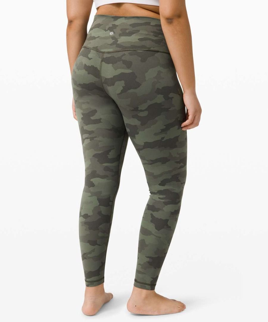 Lululemon camo size 6 full length leggings worn twice