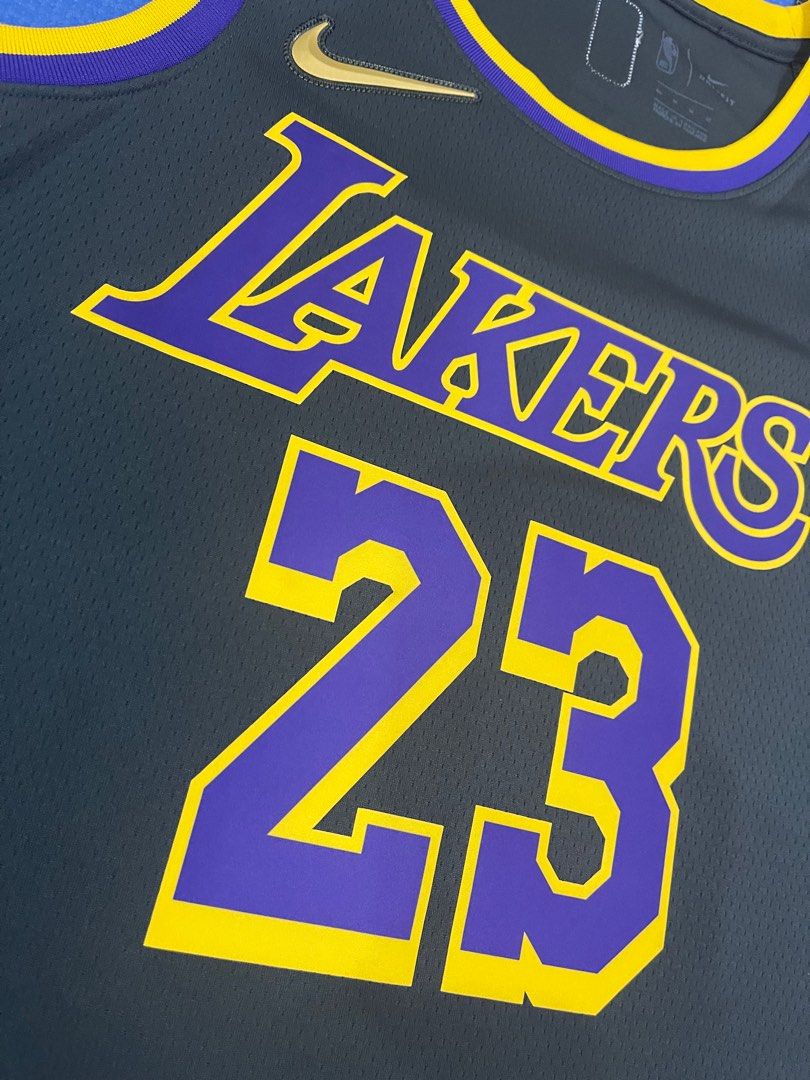 NBA Los Angeles Lakers LeBron James Nike Earned Edition Swingman