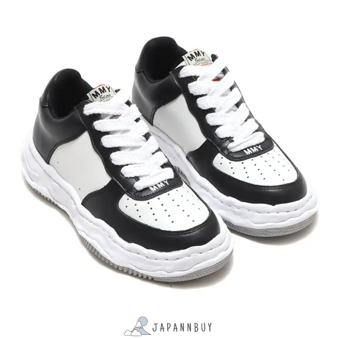 日本Maison Mihara Yasuhiro Wayne Leather Low鞋(黑白色), 男裝, 鞋