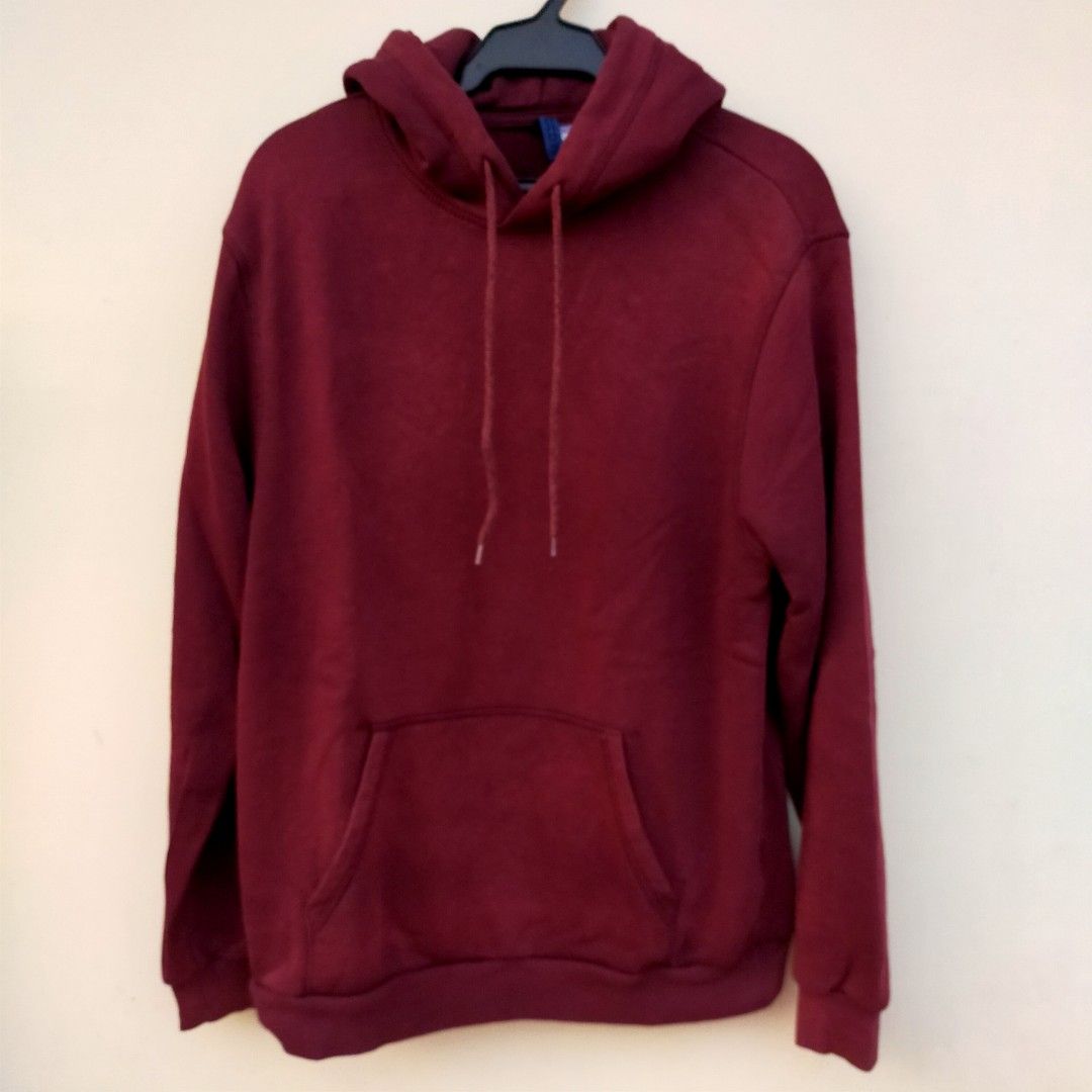 H&m hoodie maroon cheap