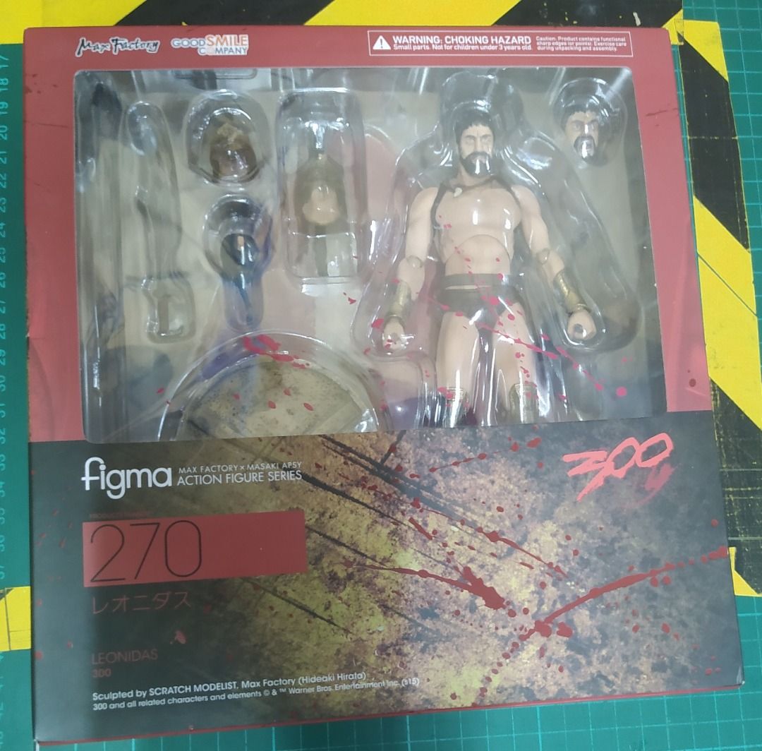 Max Factory Figma 270 300 Sparta Movie Leonidas (Used with Box)