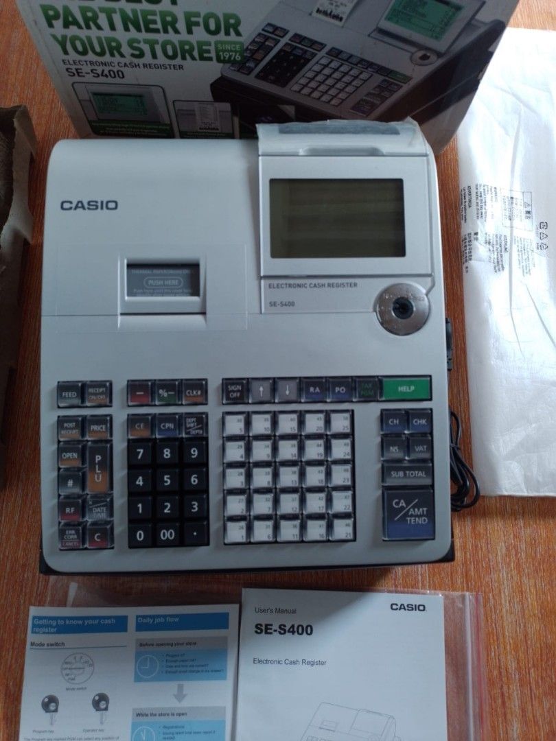 MESIN KASIR/CASH REGISTER CASIO SE S400 (BARU/NEW), Elektronik, Lainnya
