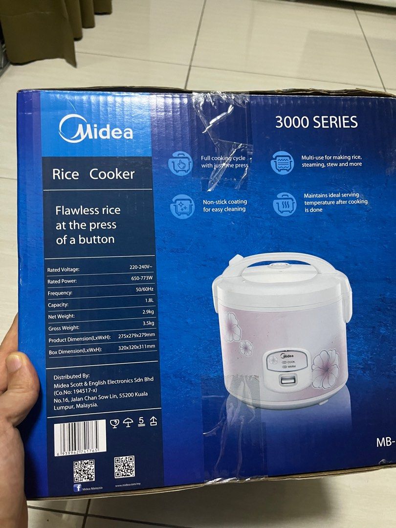 Midea rice cooker, TV & Home Appliances, Kitchen Appliances, Cookers on