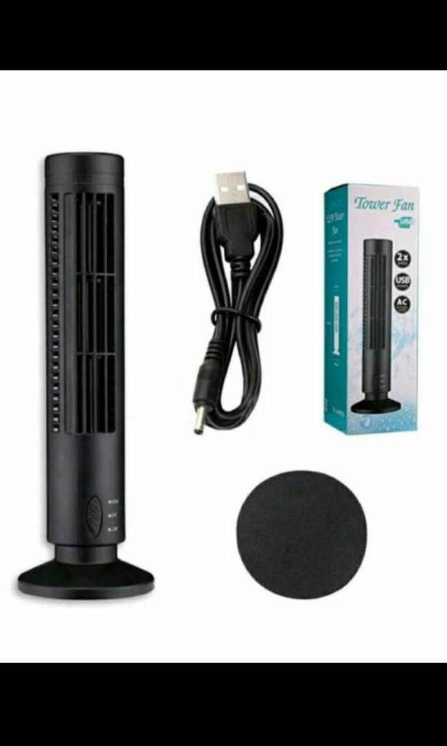 Mini Tower Fan x2, Furniture & Home Living, Lighting & Fans, Fans on