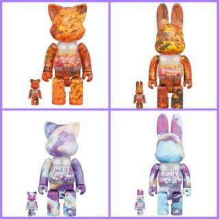 My First Baby Autumn Leaves Marble Nyabrick Rabbrick 100% 400% Bearbrick