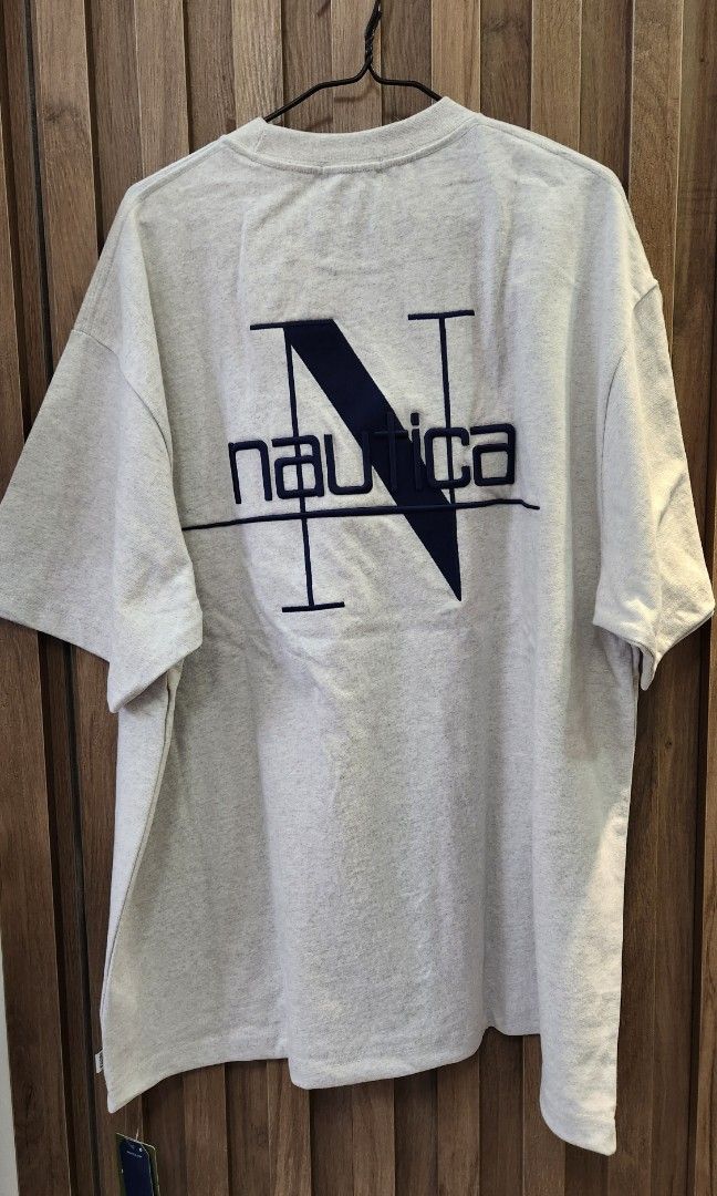 Nautica Back Embroidery Pocket Tee, 男裝, 上身及套裝, T-shirt