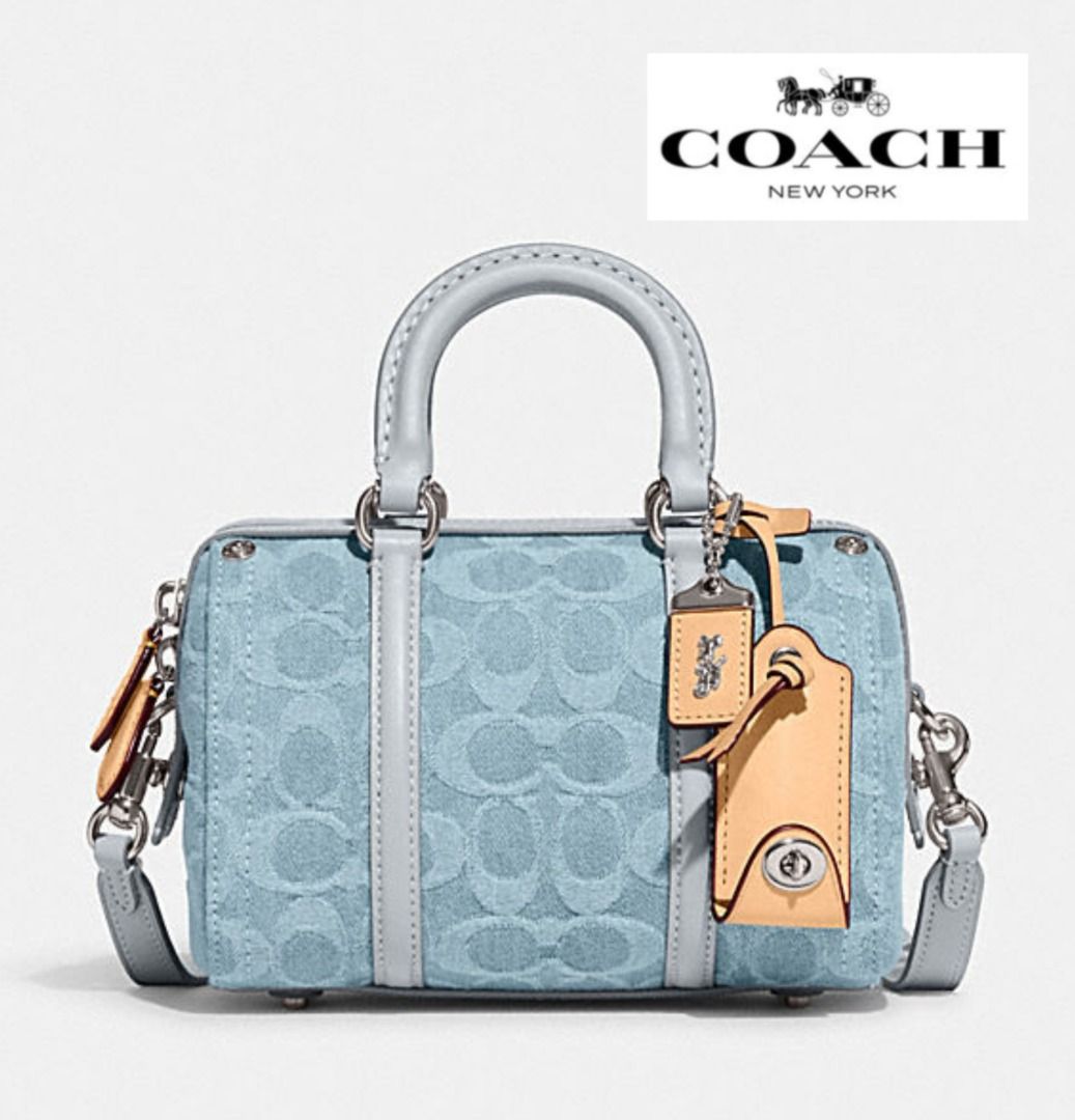 Coach denim satchel 2025