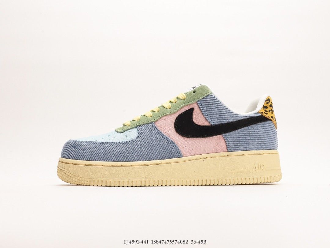 Nike Air Force 1 Low 07 Spring Mix Multi Pattern shoes US 5.5 11