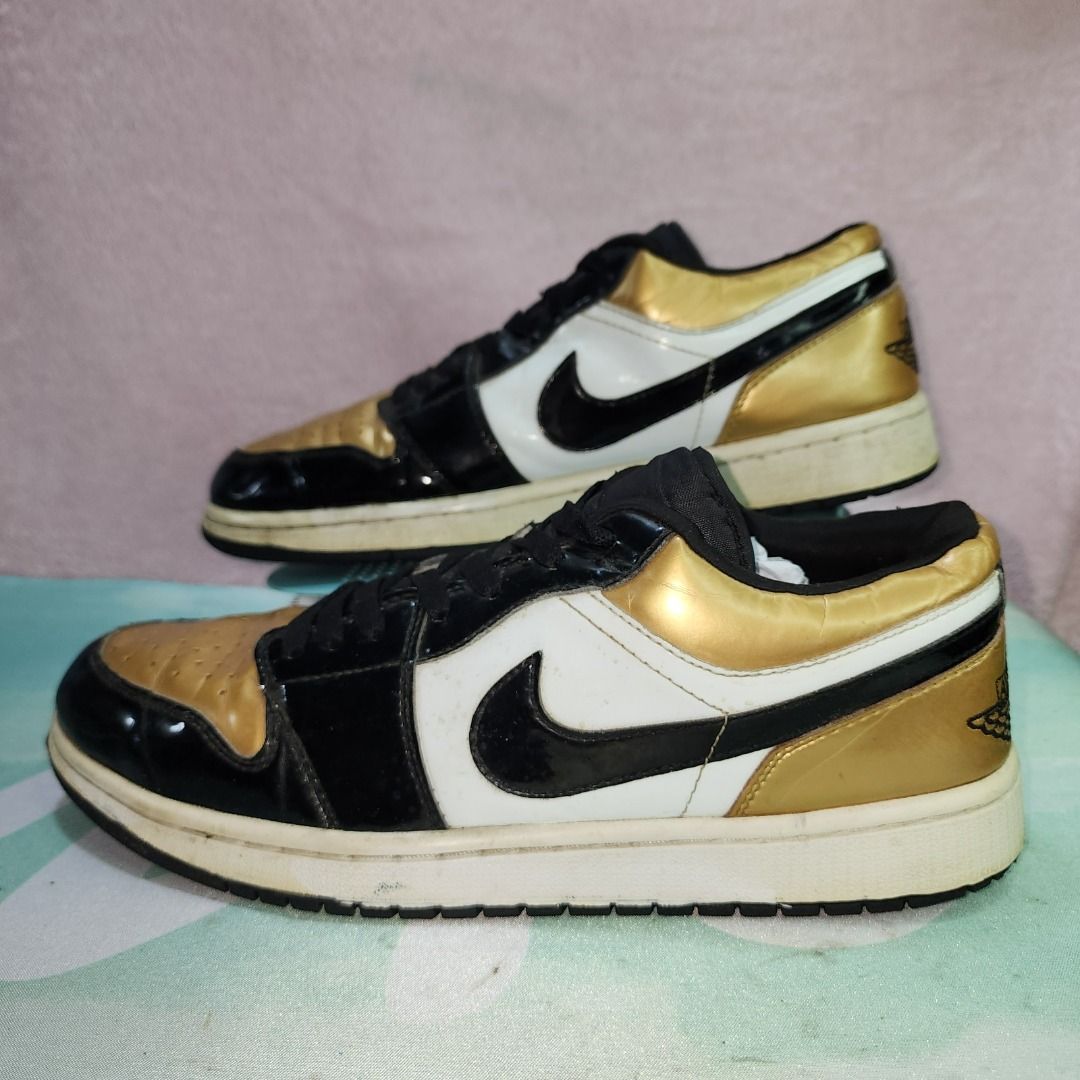 Nike jordan gold and black clearance